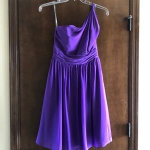 Deep purple bridesmaid dress